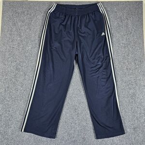Retro Y2K‎ Adidas Track Pants Dark Blue Men's Tagged Size XL Actual 32x30 Stain